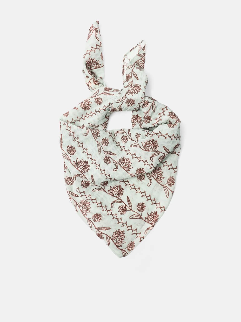 Embroidered scarf